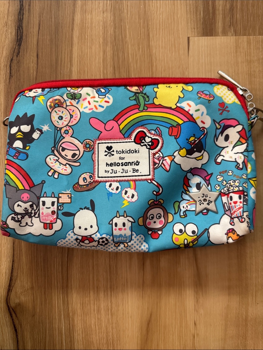 Ju-Ju-Be tokidoki x Hello Sanrio Blue Multicolor Kids Cosmetic Pouch
